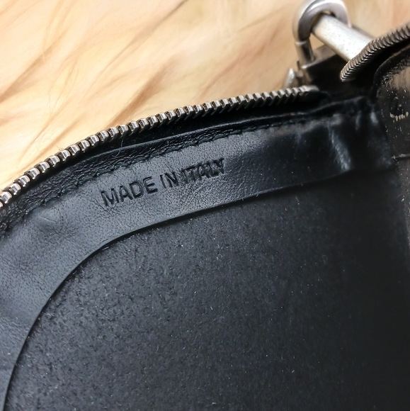 RICK OWENS Rick Owens - Crystal-Embellished Leather neck wallet bag. - Picture 7 of 9